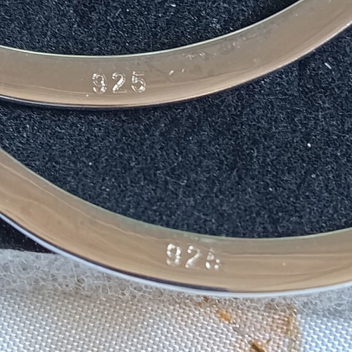 Silver 925 Large Hoop Earrings New