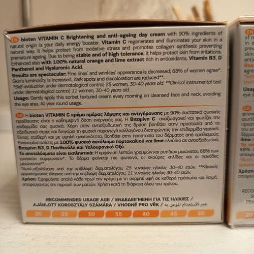 Bioten vitamin C day and night cream set new