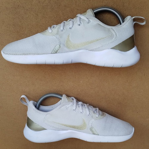 Nike Flex Experience Run 10 women's athletic shoes, size 39, white beige