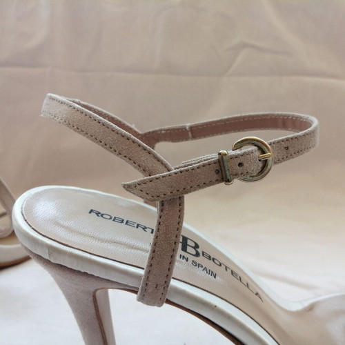 Roberto Botella women's high heel sandals size 38, pink crystals