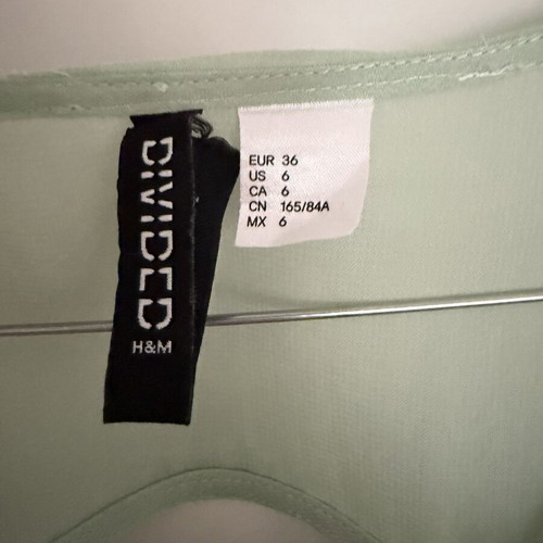 H&M mini dress size 36 mint color like new