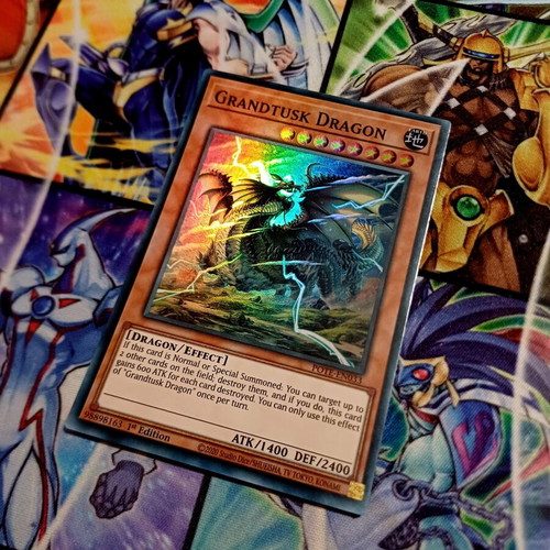 Grandtusk Dragon POTE Super Rare Yu-Gi-Oh! card