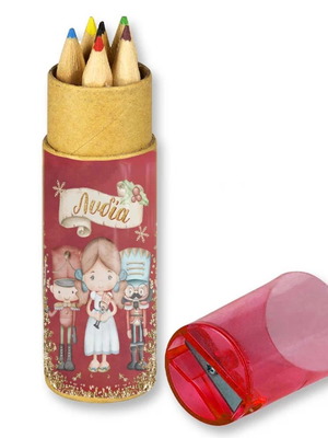 Nutcracker Colored Pencils 10pcs new with name