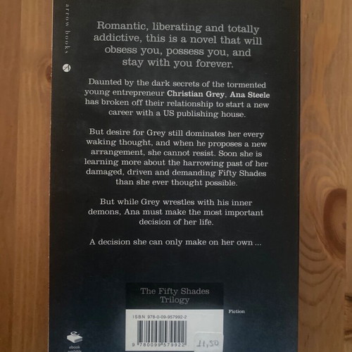 Fifthy Shades Darker by E. L. James used, English edition
