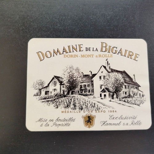 Domaine de la Bigaire promotional label used