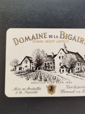 Domaine de la Bigaire promotional label used