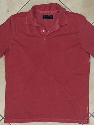 Marc O'Polo Men Polo Shirt, faded red, size M