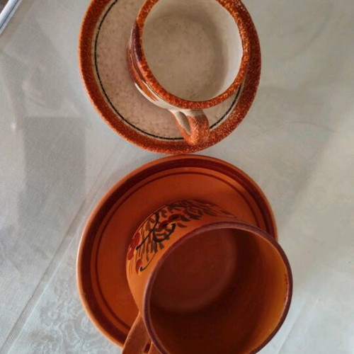 Ceramic cup set like new