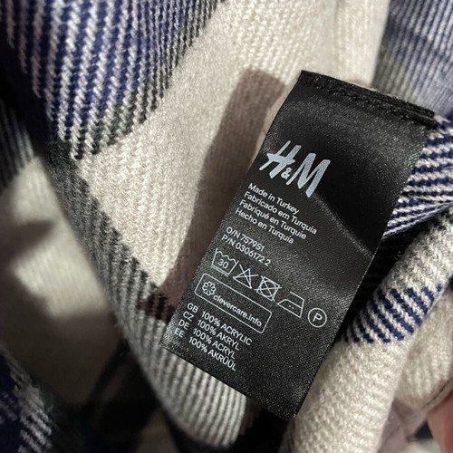 Poncho H&M striped used, one size with long sleeve