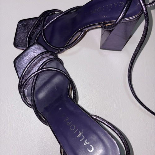 Calliope purple heeled sandals like new, size 36