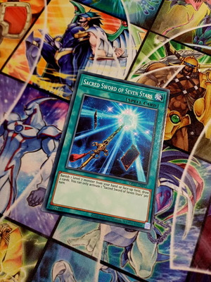 Sacred Sword of Seven Stars OP21 card near mint condition