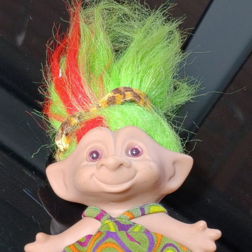 Ehouli Collectible Troll Doll used with colorful dress