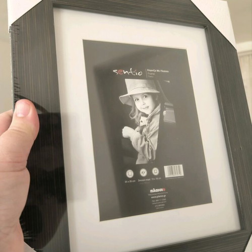 Photo frames new, pack of 4, wooden dark brown 20x25 cm