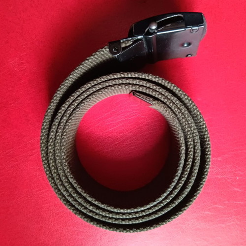 Collectible military belt with buckle used, length 1.04 meters
