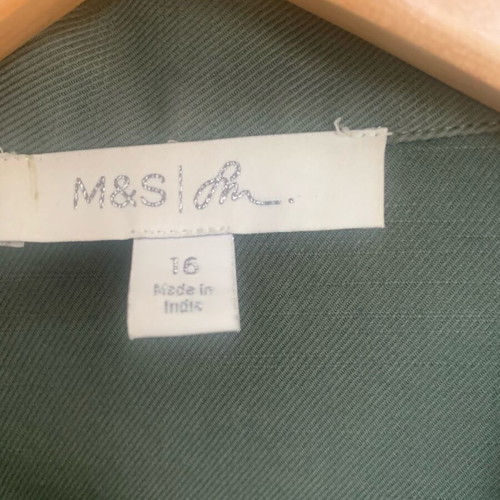Marks & Spencer x Sienna Miller Pure Cotton Utility Jacket like new, green