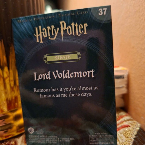 Harry Potter crystal card new, Lord Voldemort collectible