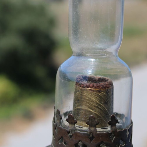 French oil lamp used, from 1900, family heirloom