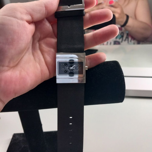 Dolce & Gabbana women's double-sided wristwatch like new, black and silver