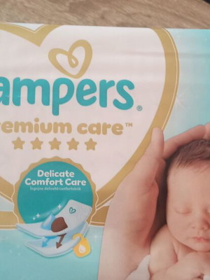 Pampers no 0 καινούργιο, 3 κλειστές συσκευασίες για βρέφη 1-2,5 κιλών