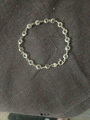 Silver 925 bracelet with zircon stones