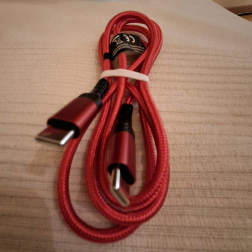 Καλώδιο USB-C σε USB-C 1.5m κόκκινο καινούργιο, fast charging