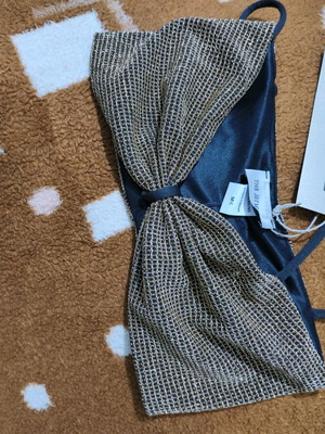 The Jerkins bustier new, black and gold
