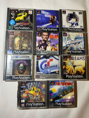 Παιχνίδια PlayStation (PS1) μεταχειρισμένα, πακέτο 11 τεμαχίων