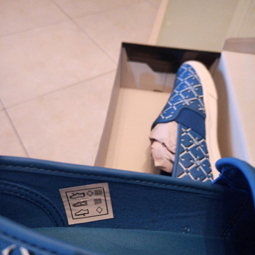 Ralph Lauren women's shoes blue leather new size 40