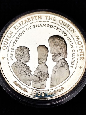 1998 SAMOA -Lady of the Century, Presentation of Shamrock  ** Silver Proof ** coin w COA