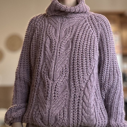 Sweater with collar purple XS used