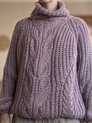 Sweater with collar purple XS used