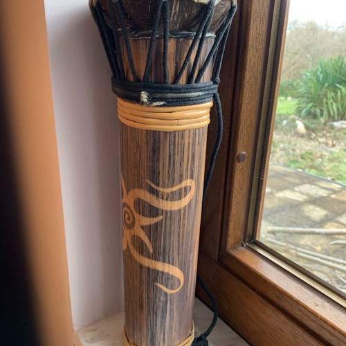 Handmade tumbrelki used from Indonesia with leather