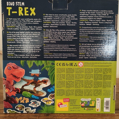 Lisciani Educational Dino Stem T-Rex Construction Set Used