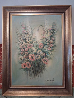 Painting by Anastasiadis used, 85.5x65.5 cm