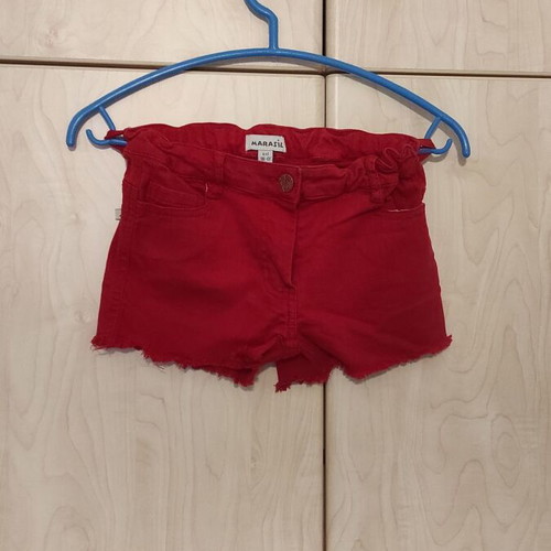 Marasil shorts for girl 6 years like new, red, 116 cm
