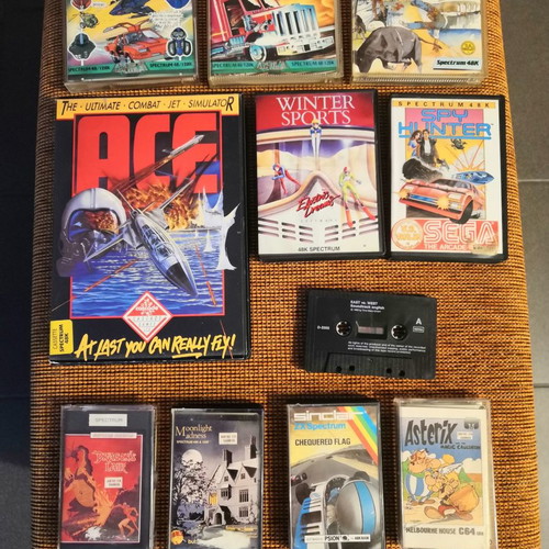 Spectrum games used, pack of 10 with soundtrack cassette