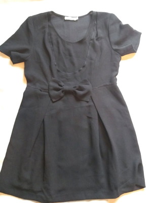 Black dress with pleats See U Soon size L