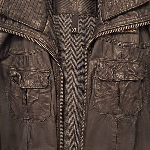 Leather jacket XL like new