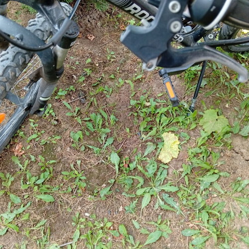 Rockrider city bike used, 24 inch wheels, V-brakes, front suspension
