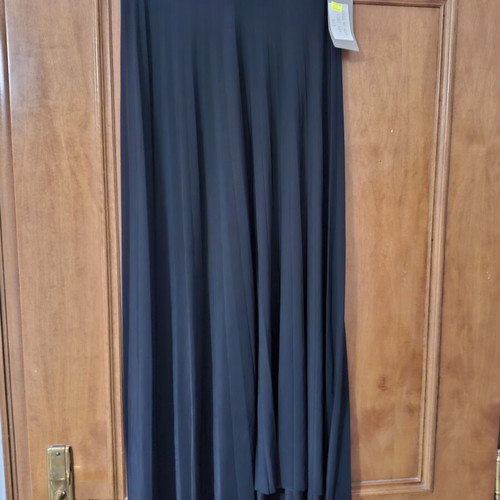 Women's pleated zip culottes new, black one size