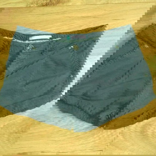 Bershka памучни летни къси панталони S/M употребявани сини