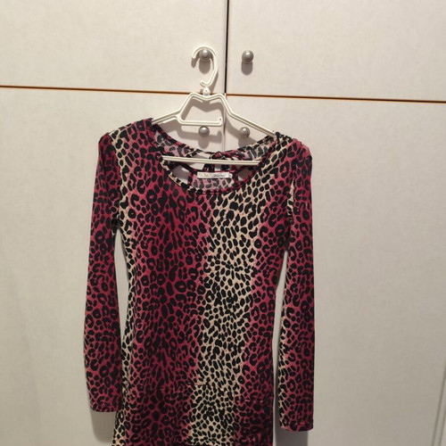 Leopard dress used, size S and M, multicolor