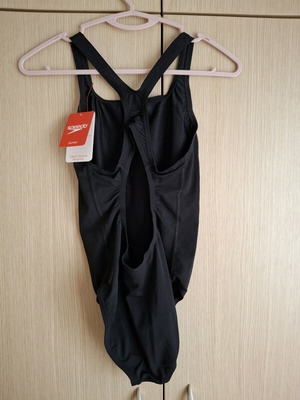 Ολόσωμο μαγιό Speedo Essential Endurance+ Medalist καινούργιο, μαύρο, XS