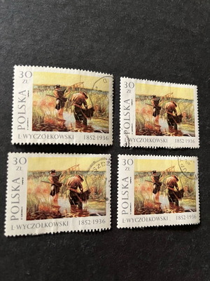 Stamps used, pack of 20, artwork by Leon Wyczółkowski