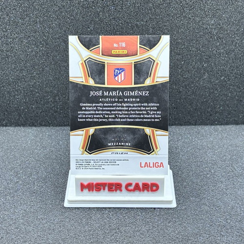 2023-24 Panini Select La Liga Jose Raul Gimenez zebra #116 Atletico Madrid card