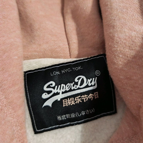 Superdry women's pink hoodie like new no 38