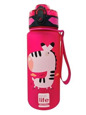 Ecolife Tritan Kids Bottle 500ml new, Zebra