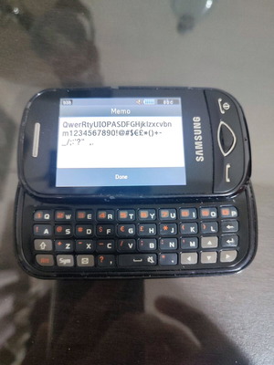 Samsung B3410 Slide Phone used with QWERTY keyboard and touch screen