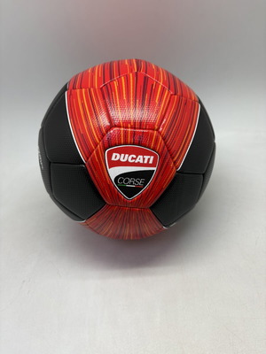 Ducati Corse football ball, red and black