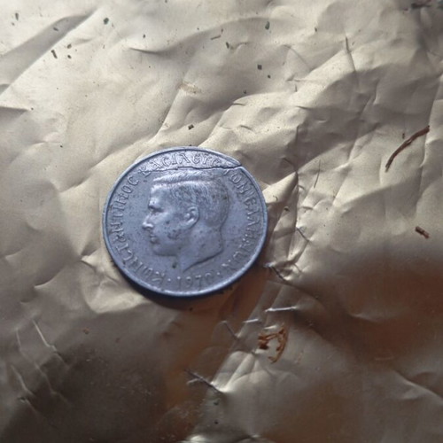 50 Lepta 1970 Konstantinos B coin like new